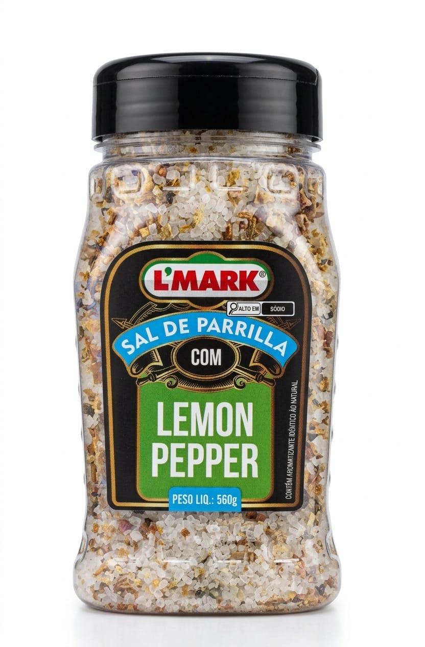 SAL DE PARRILHA COM LEMON PEPPER LMARK 500G