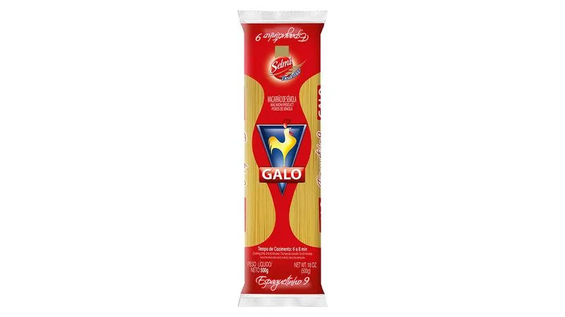 Foto 2 de MACARRAO ESPAGUETE GALO500G