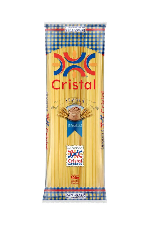 MACARRAO ESPAGUETE CRISTAL 500G