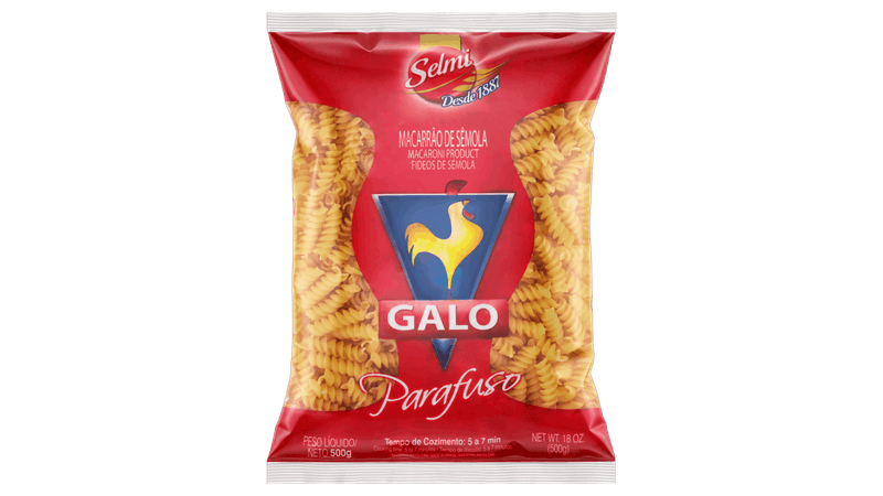 MACARRAO PARAFUSO GALO 500G