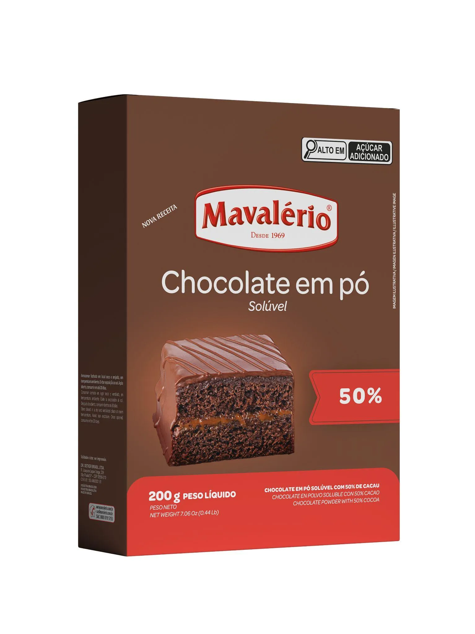 Foto 2 de CHOCOLATE EM PO MAVALERIO 200G