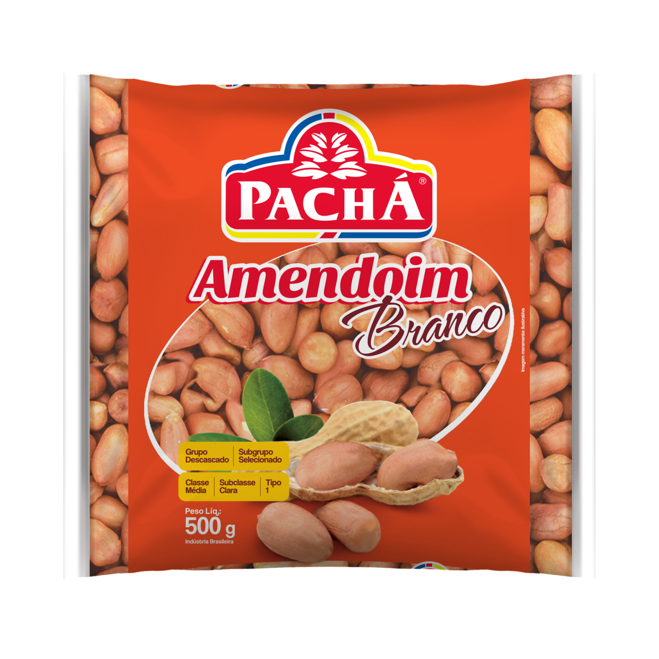 AMENDOIM BRANCO PACHA 500G