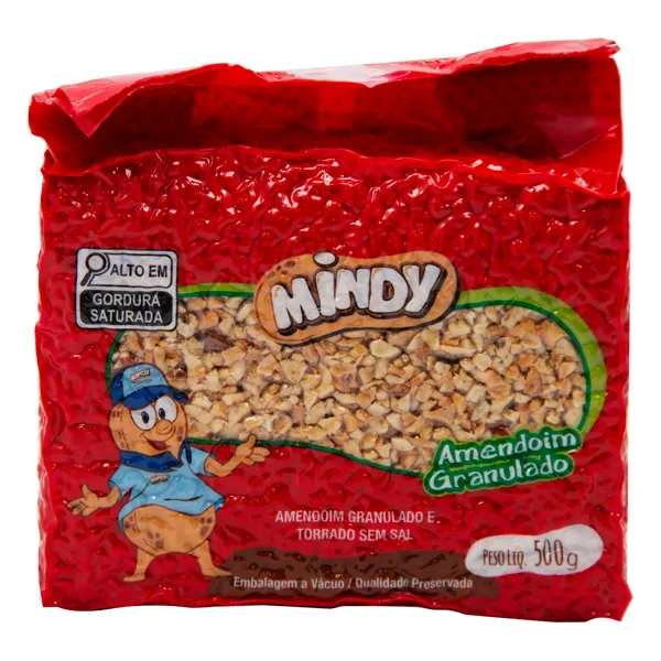 AMENDOIM GRANULADO MINDY 500G