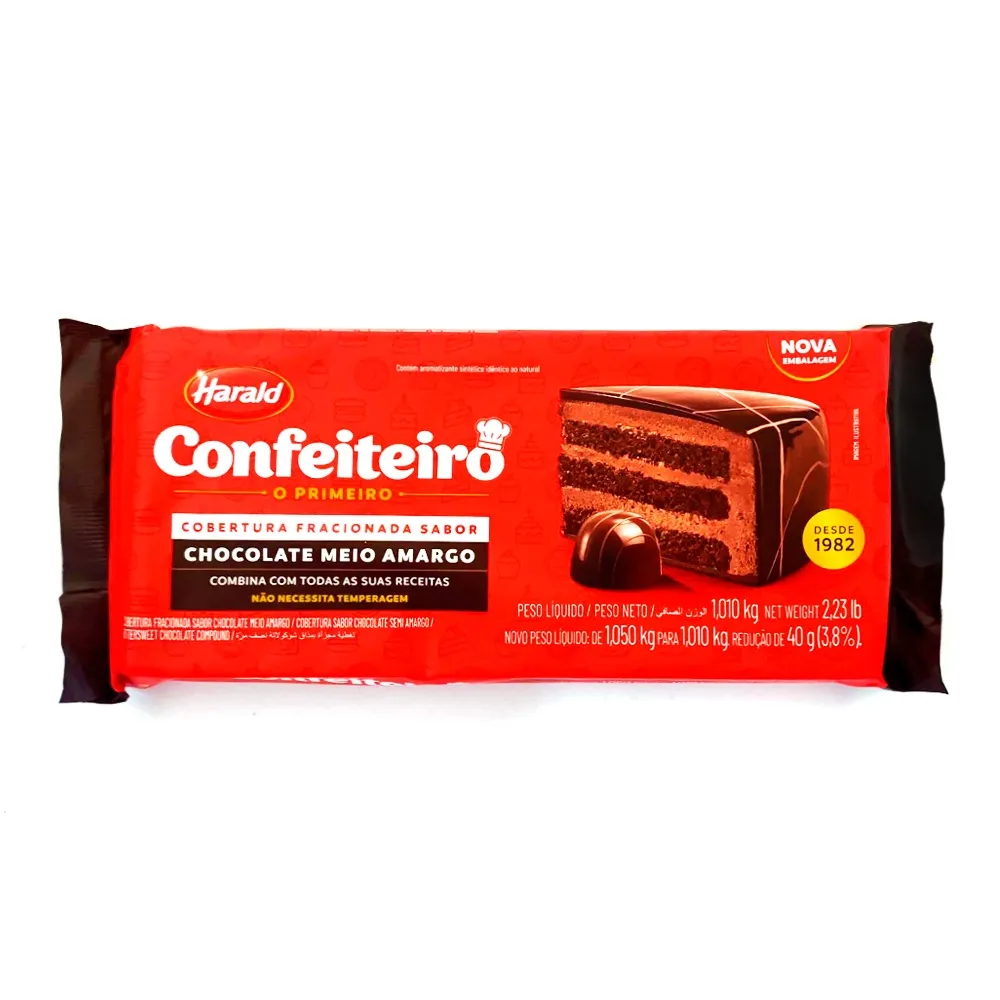 CHOCOLATE MEIO AMARGO HARALD 1010KG