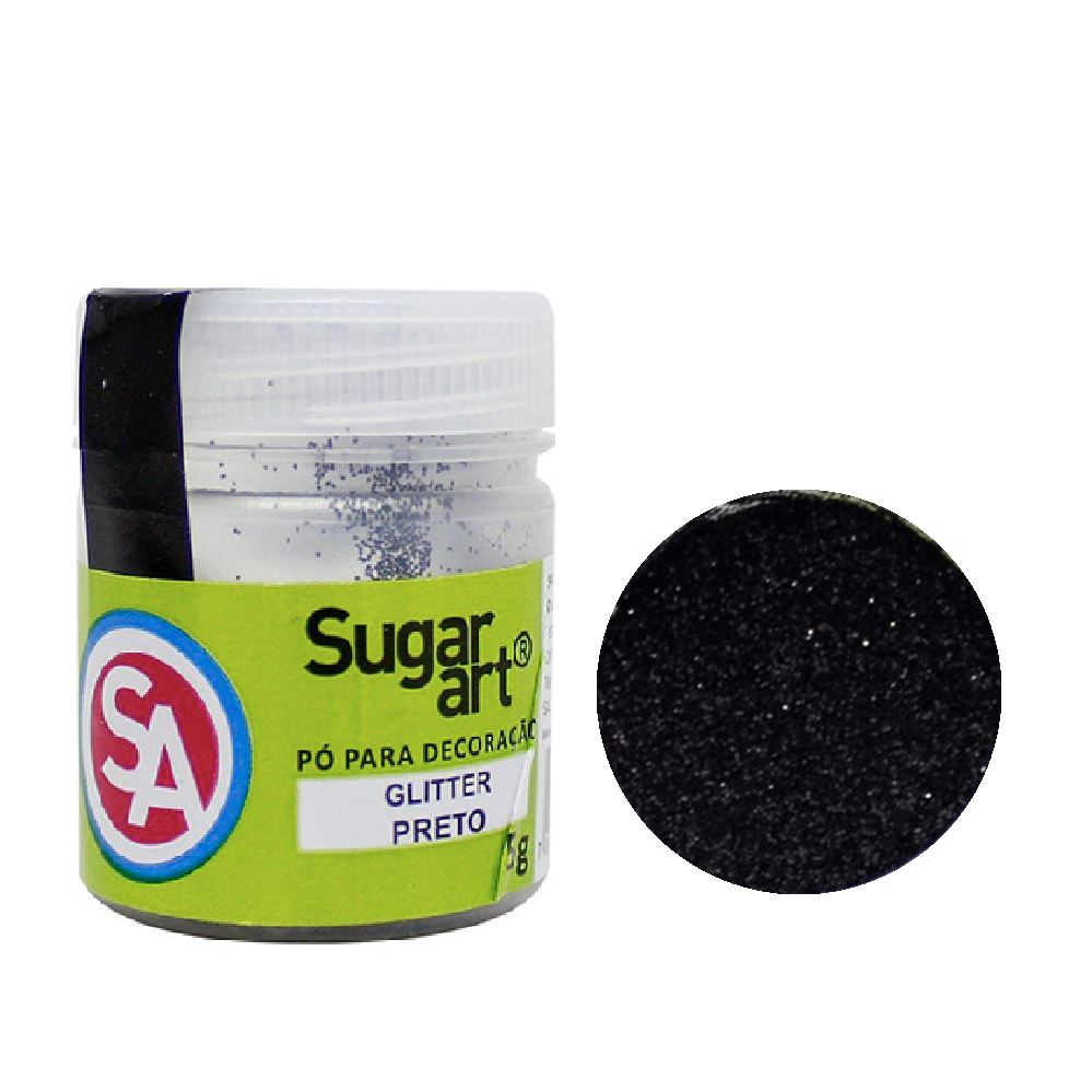 Foto 2 de GLITTER DECORATIVO PRETO JUNCO 5G