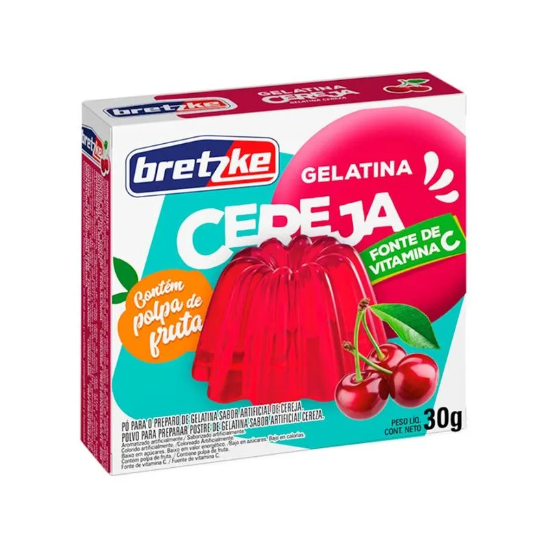 Foto 2 de GELATINA BRETZKE CEREJA 30G